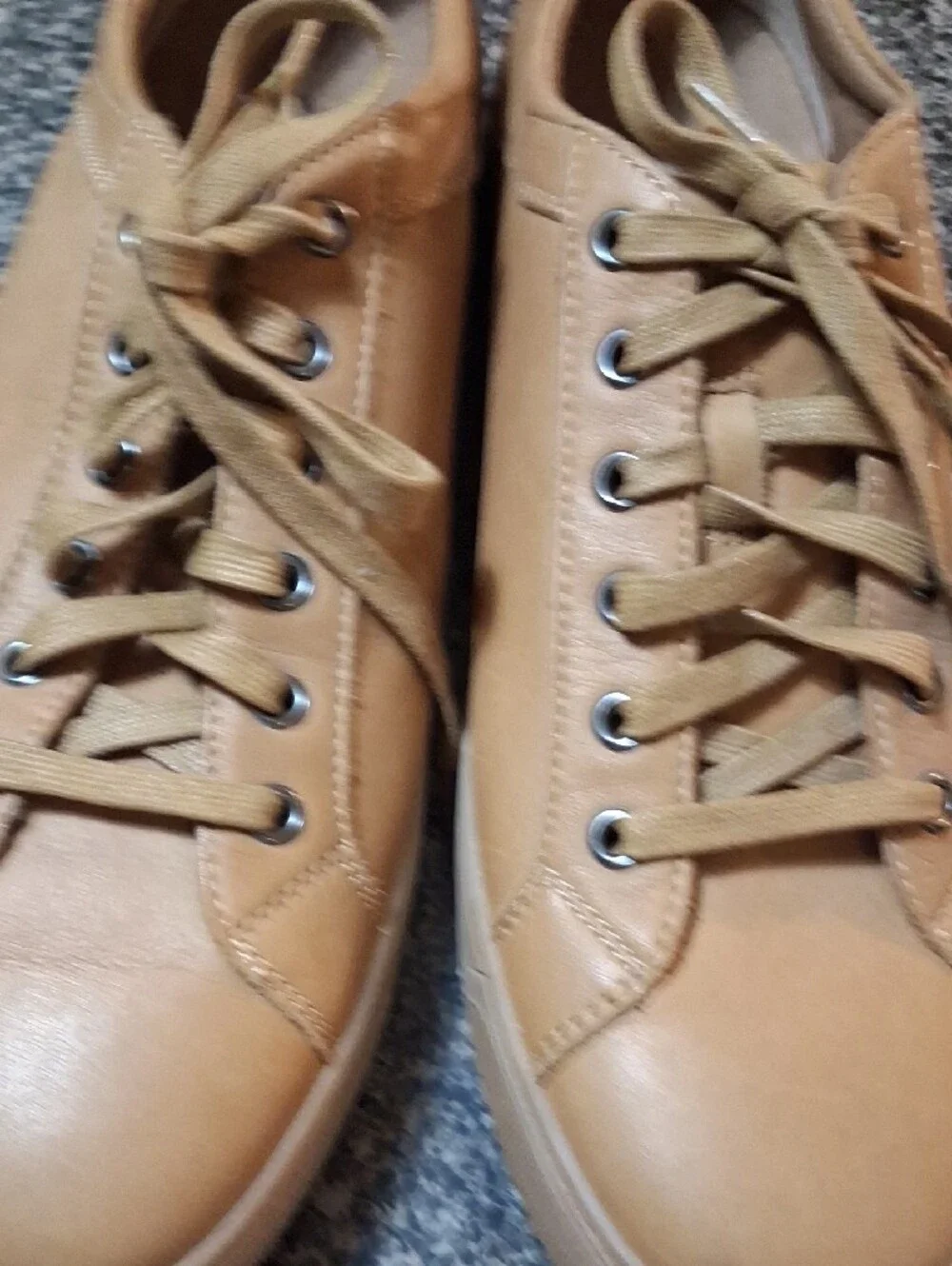 J&M Men's Lace-Up Sneakers in Tan Size 9M